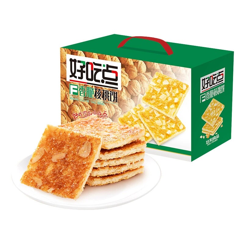 达利好吃点香脆核桃饼早餐饼干