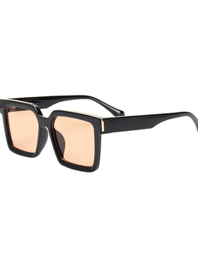 欧美嘻哈风粗框方框太阳镜