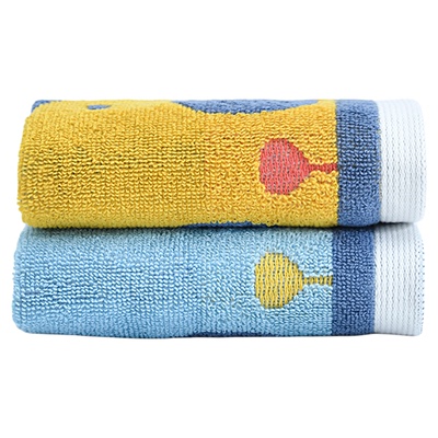 洁丽雅纯棉儿童熊猫毛巾柔软吸水