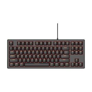 达尔优dk100机械键盘87键青轴黑红轴游戏电竞台式笔记本电脑外接