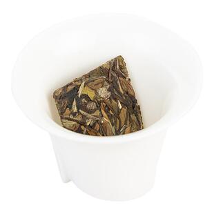 言木心 2016寿眉小饼 1片1泡 福建福鼎老白茶花香饼干茶小方片60g