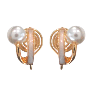 无耳洞入简约气质百搭小巧珍珠无痛防掉蚊香盘耳夹女2021新款耳环