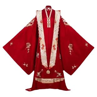 明制汉服婚服鸾凤和鸣中式婚礼宋制结婚凤冠霞帔租赁拖尾定制出租