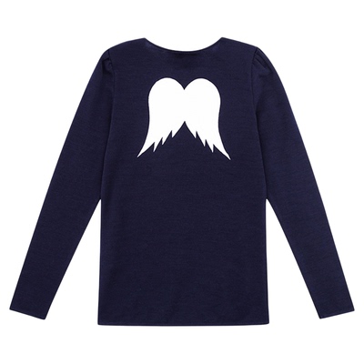 WoolLand女童梅子色内衣上装