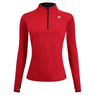 【新品】引擎鸟2025秋冬拉绒半开拉链长袖户外跑步健身速干衣男女