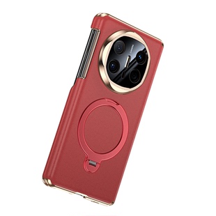 适用华为MateX7手机壳X6典藏版MateX6高端皮折叠屏X5保护套中轴铰链全包防摔壳膜一体真皮磁吸x3外壳男matax5