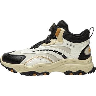 李宁童鞋休闲鞋男女大童2026新款加绒保暖反光经典时尚高帮童鞋