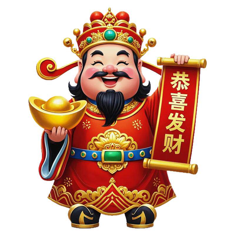 财神爷冰箱贴纸2025新款创意贴纸