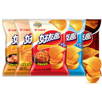 好丽友好友趣薯片韩国泡菜味好有趣蜂蜜黄油味土豆零食年货薯条实付48.5元到手包邮