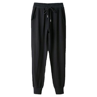大码冰丝束脚运动裤子女夏季薄款