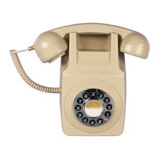 欧式复古电话机家用仿古时尚创意老式旋转拨号盘壁挂有绳固定电话