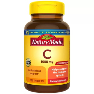 美国天唯美Nature Made维生素C1000mg进口正品天然vc片内服高含量