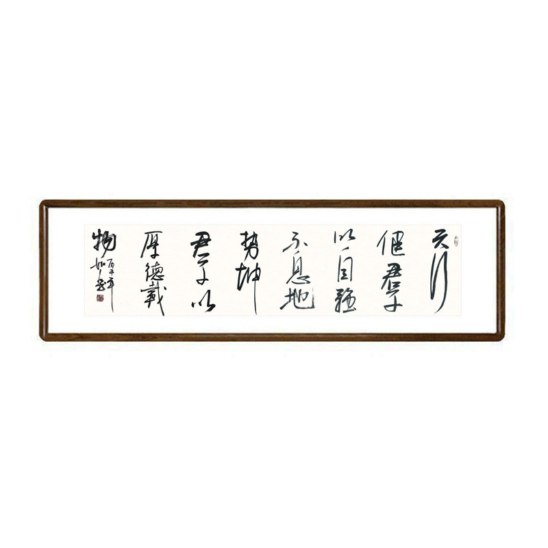 天行健书法真迹有框挂画牌匾