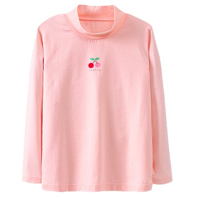 2件装半高领纯棉a类薄款女童秋衣