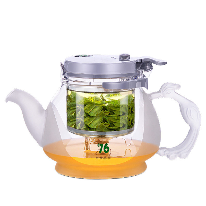 台湾76飘逸杯泡茶壶过滤耐热玻璃冲茶器茶道杯可拆洗分离套装茶具