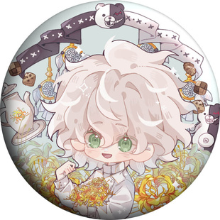 原创弹丸论破同人周边bo枝凪斗吧唧日向创挂件七海千秋徽章钥匙扣