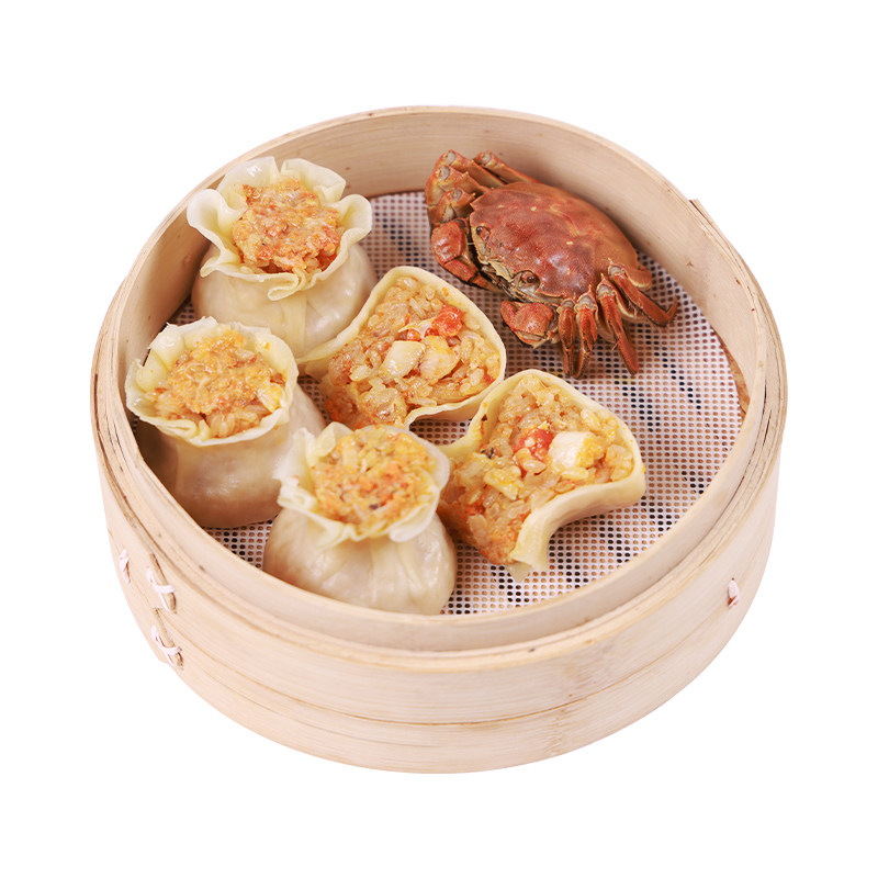 蟹黄烧麦蟹粉烧麦营养早餐