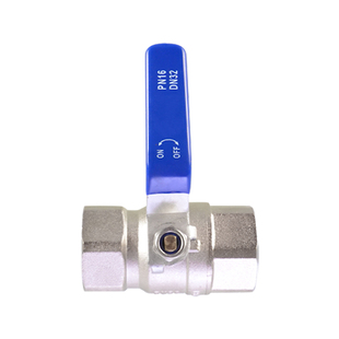 6/4分铜电镀双内丝球阀DN15/20/25阀门1/1.2/1.5/2寸外丝水管开关