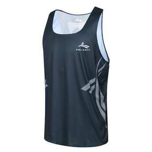 沃兰迪风影运动背心田径跑步马拉松健身训练短跑速干排汗轻薄透气