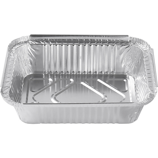 莱沃斯锡纸盒烧烤专用外卖打包盒一次性餐具长方形商用保温铝箔盘