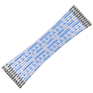 XH2.54端子线TJC3 蓝白红白排线 12P压端子不穿胶壳12排 线束加工