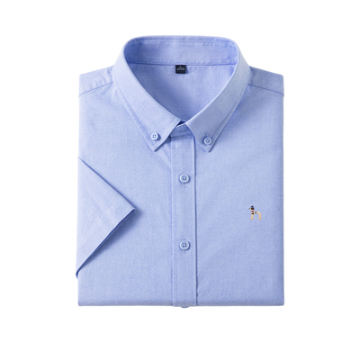 【奥莱正品】纯棉透气短袖衬衫男