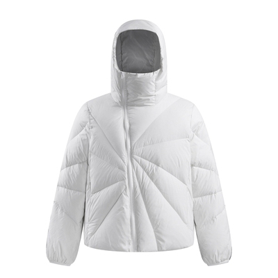 90白鸭绒斜拉链结构轻量化羽绒服