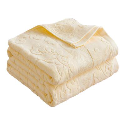 100%全棉提花老上海老式毛巾被