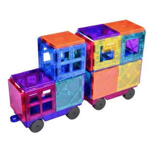 网红MAGNETIC TILES彩窗炫彩磁力片拼搭搭建积木早教益智玩具礼物