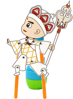 儿童皮影戏大贸商手工diy幼儿园