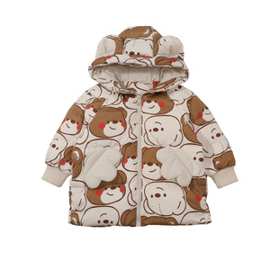 儿童羽绒服冬装洋气过膝长款女童棉服女孩冬季保暖白鸭绒宝宝外套