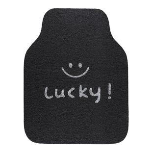 汽车脚垫主驾驶单片上层丝圈通用tpe防滑耐磨耐脏卡通车载地毯女