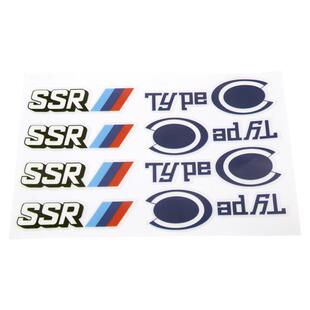 改装贴纸SSR Type C Wheel decals轮毂车贴纸胎铃18寸SSR轮圈贴纸