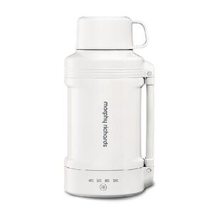 摩飞烧水杯加热水杯旅行户外便携式电热杯保温双层不锈钢电热水壶