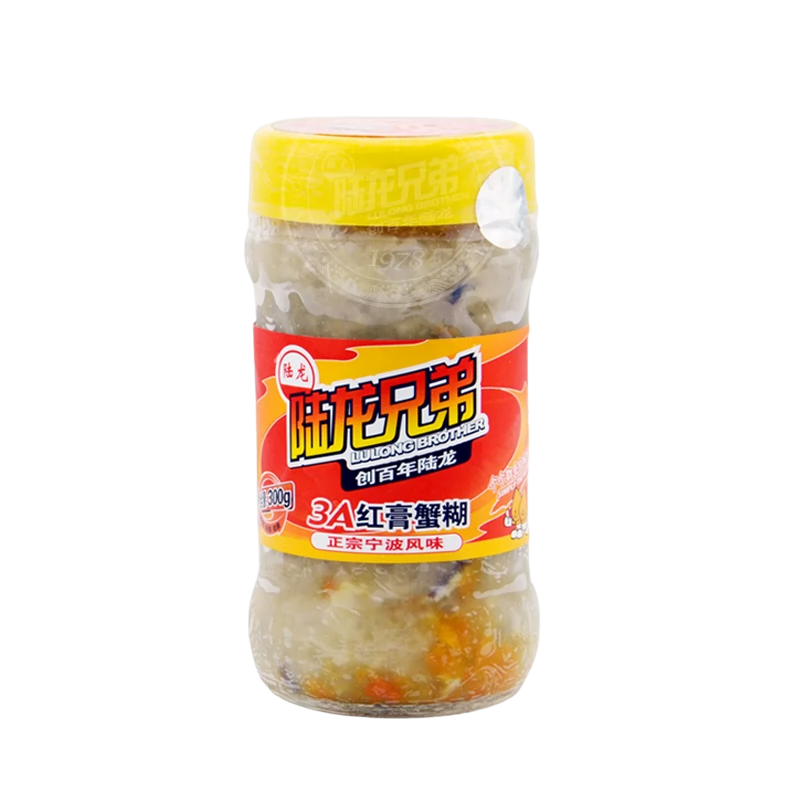 陆龙兄弟3A红膏蟹糊300g即食海鲜