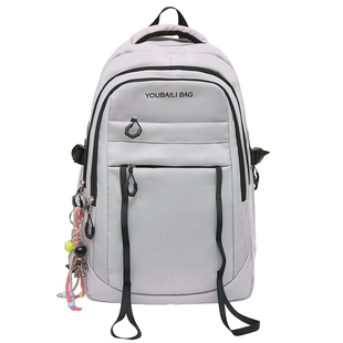 多功能双肩背包男女大容量减负初中生护脊书包大学生通勤旅行背包