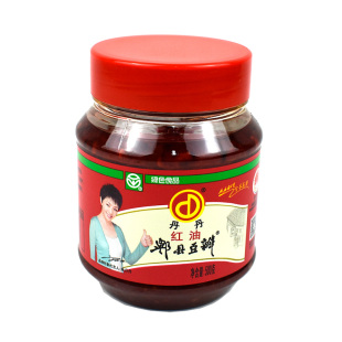 四川郫县丹丹红油豆瓣酱 家用小瓶装炒川菜用 蚕豆辣椒红油豆瓣酱