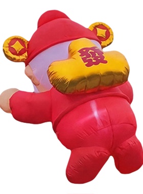 新年财神爷气模装饰摆件充气布置