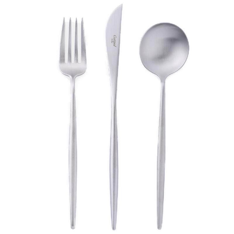 银色牛排餐具刀叉cutipol进口