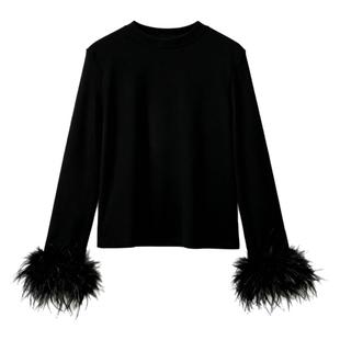 女童毛衣2025新款秋冬加厚洋气时髦公主内搭儿童仿羊绒针织打底衫