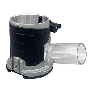 沃一工具木工修边机铝合金可视底座电木铣开槽机吸尘罩底座保护罩