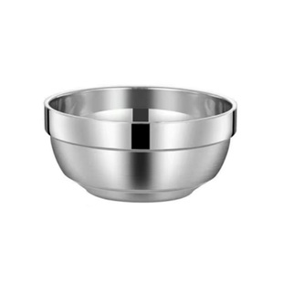 304不锈钢碗食品级双层防烫碗小碗成人儿童饭碗泡面碗加厚汤碗