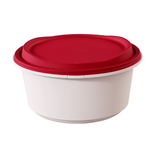 加厚防盗锁扣一次性打包盒圆形密封塑料麻辣烫盖饭碗酸菜鱼快餐盒