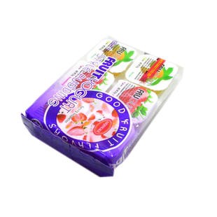 台湾进口爱请客果冻综合果味芒果草莓橙子果汁果冻192g*40包整箱