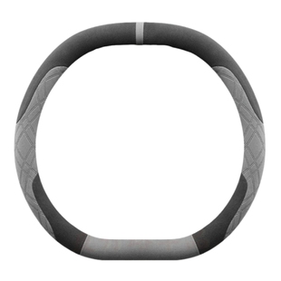 2026款荣威i5方向盘套翻毛皮荣威Ei5防滑短毛绒汽车把套四季通用