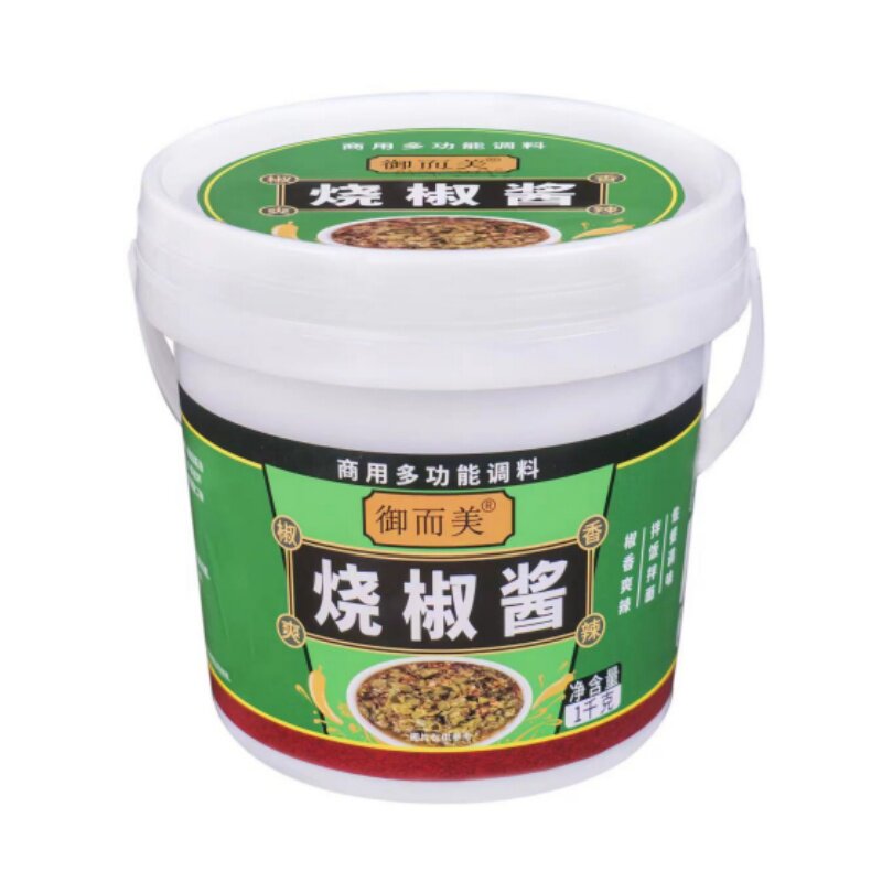 烧椒酱桶装辣度适中拌面酱下饭菜