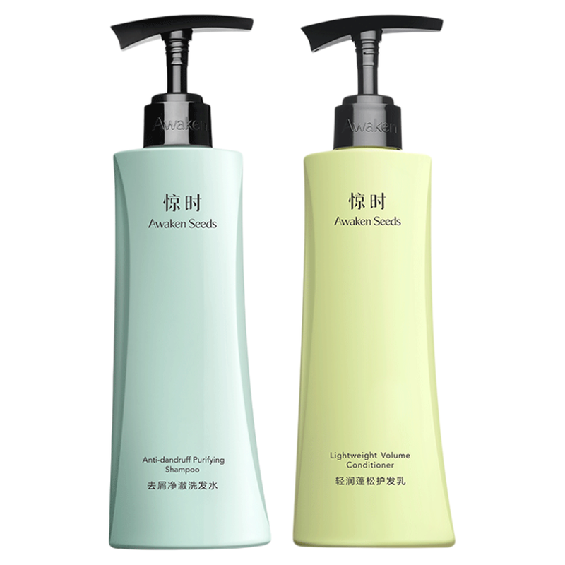 珀莱雅旗下惊时洗发水护发素控油净澈/舒润修护去屑柔顺洗护套组