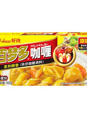 好侍百梦多咖喱块日式拌饭酱家用原味烹饪调味料鱼丸鸡肉饭咖喱料