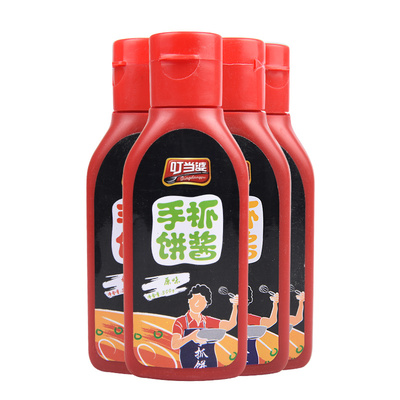 制作简单手抓饼酱叮当婆酱料