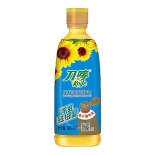 刀唛葵花籽家用宿舍用小瓶食用油0.9L瓶物理压榨食用油葵花籽油